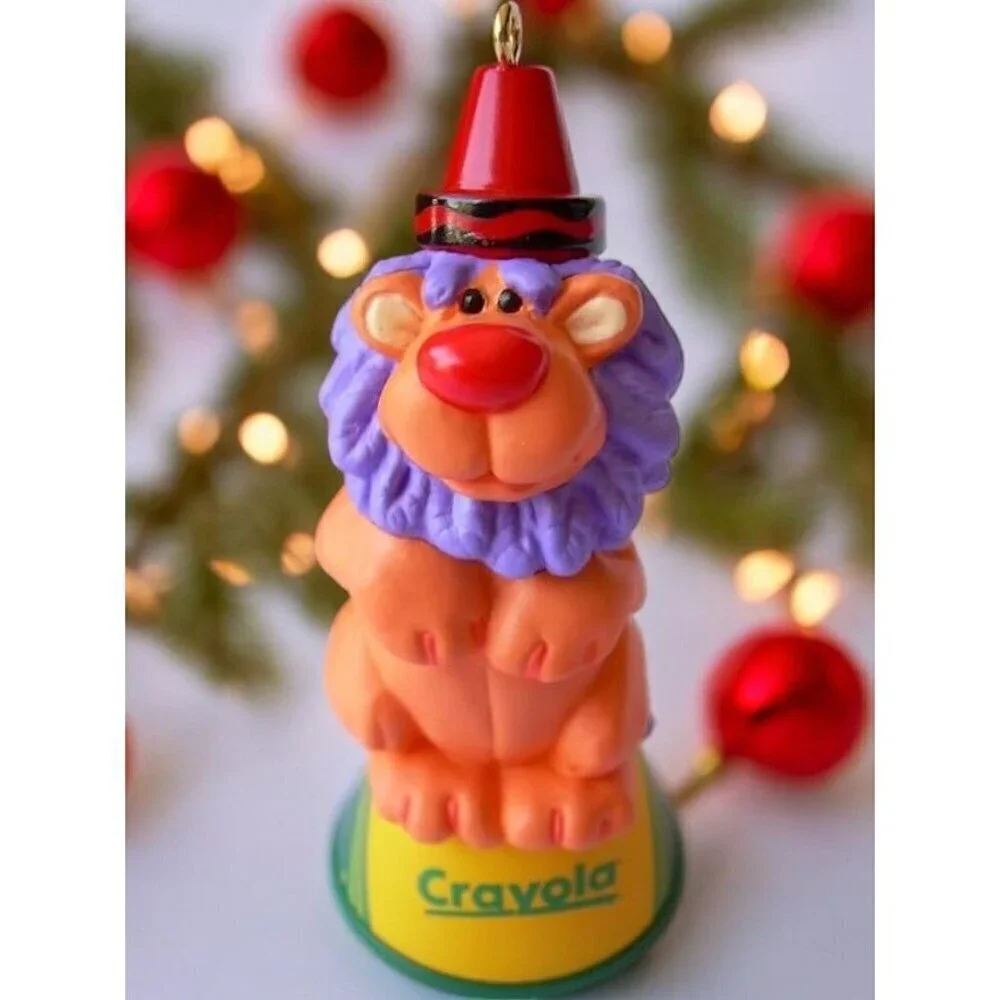 Vintage Hallmark Ornament King Of The Ring Crayola Crayon Lion 2000 NEW
